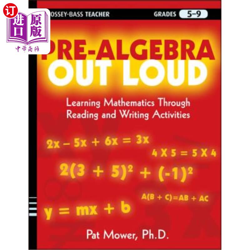 海外直订Pre-Algebra Out Loud: Learning Mathematics Through Reading and Writing Activitie 代数预科：通过阅读和写作活