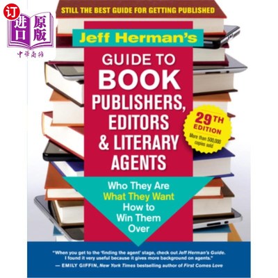 海外直订Jeff Herman's Guide to Book Publishers, Editors & Literary Agents, 29th Edition: 杰夫·赫尔曼的图书出版商、
