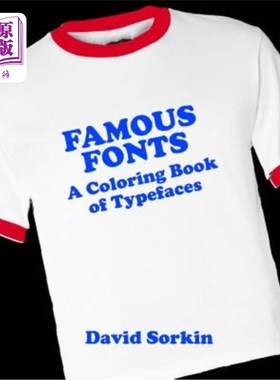 海外直订Famous Fonts: A Coloring Book of Typefaces 著名字体：字体的着色书