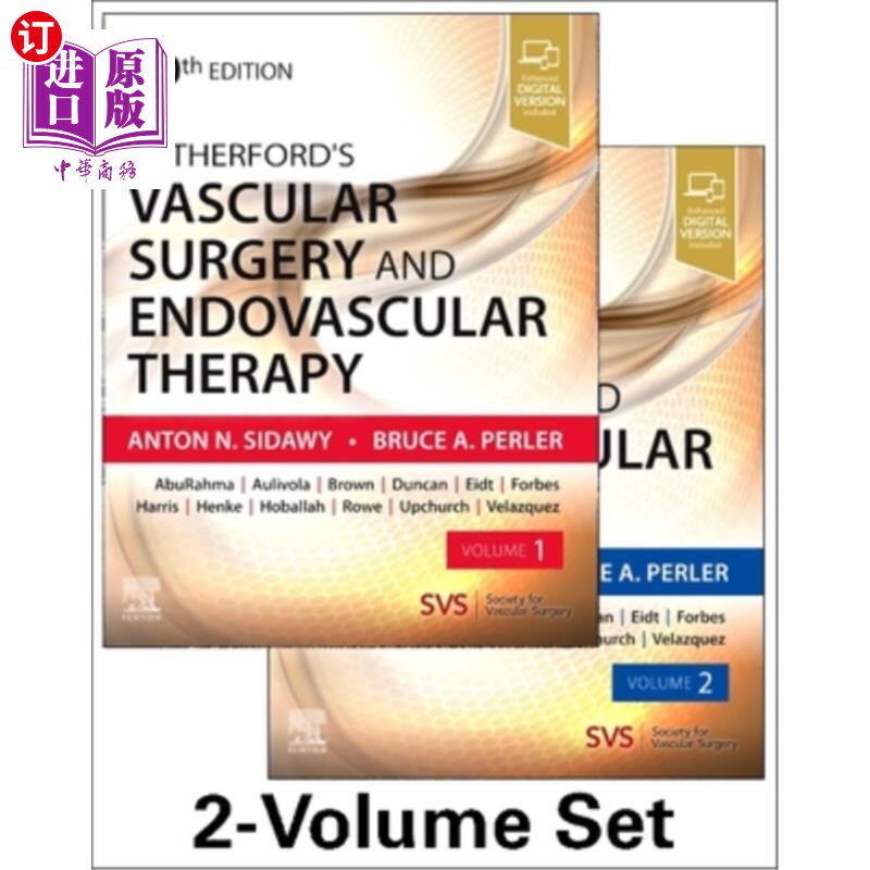 海外直订医药图书Rutherford's Vascular Surgery and Endovascular Therapy, 2-Volume Set 卢瑟福血管外科和血管内治疗，2属于什么档次？