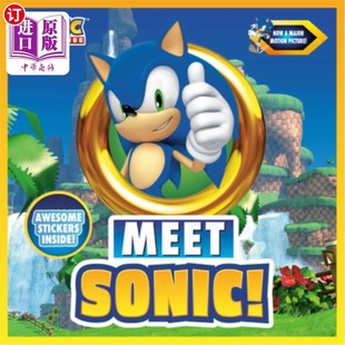 the Hedgehog Storybook 海外直订Meet 刺猬索尼克 见到声波 故事书 Sonic