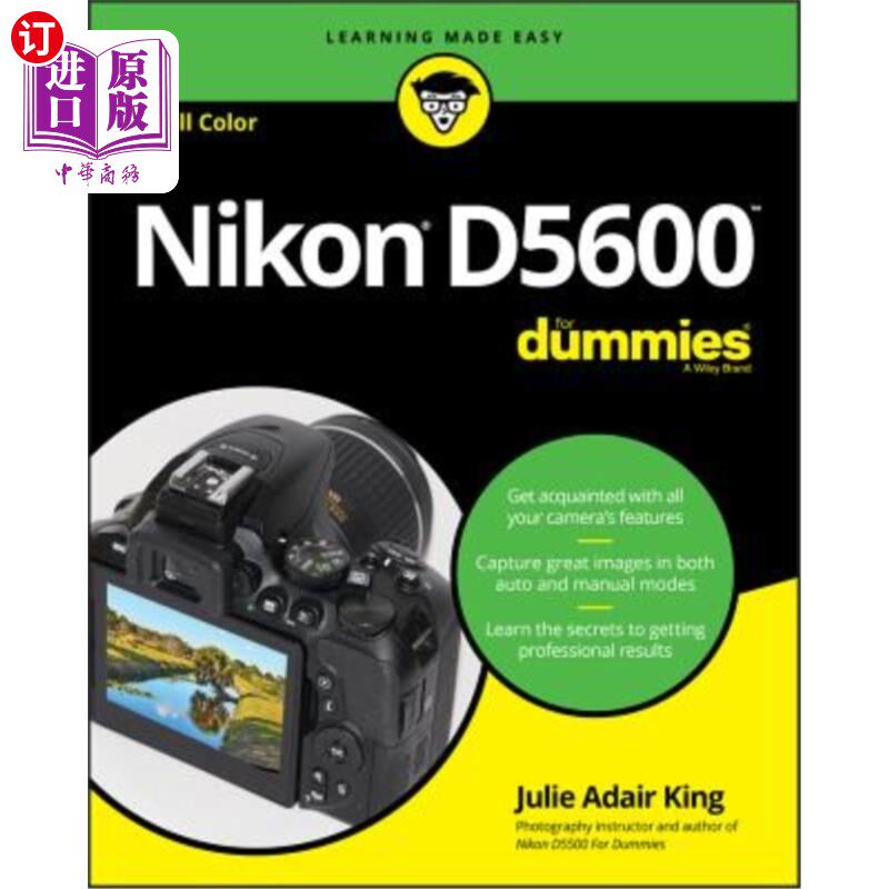 海外直订Nikon D5600 for Dummies 尼康D5600假人