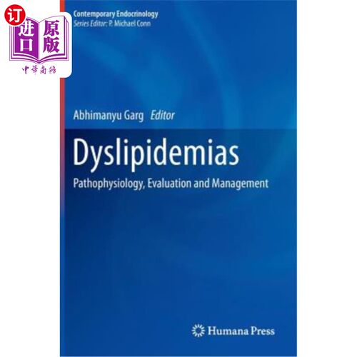 海外直订医药图书Dyslipidemias: Pathophysiology, Evaluation and Management 血脂异常：病理生理学、评价与治疗