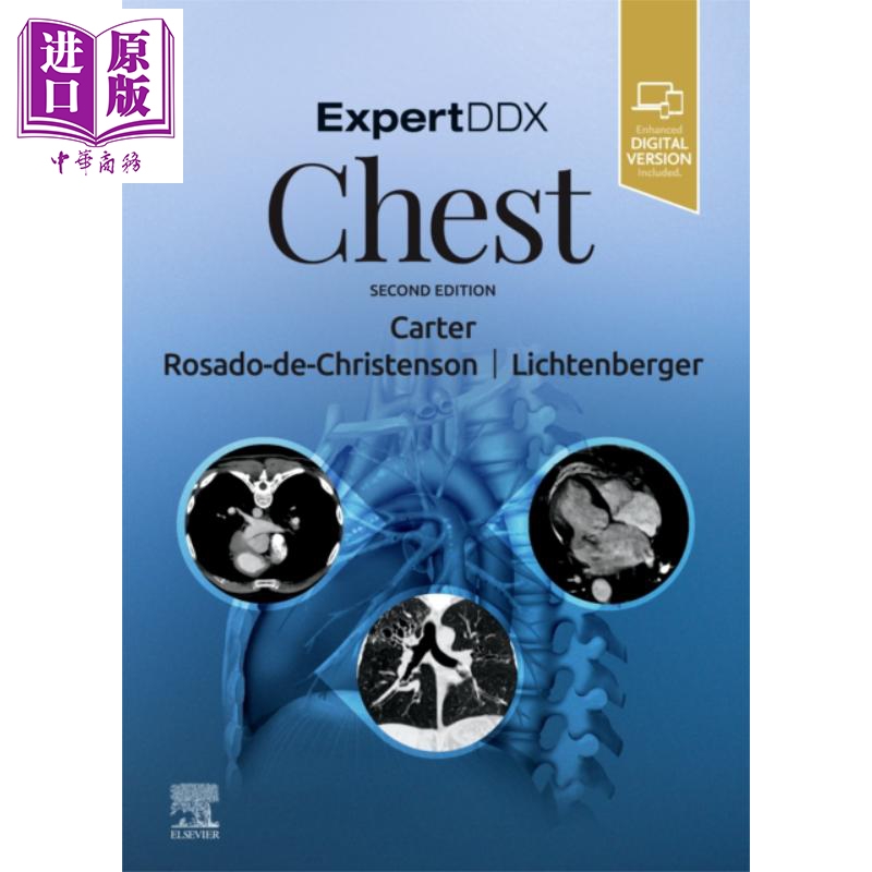现货 专家DDx 胸部 第2版 英文原版 ExpertDDx Chest Brett W Carter【中商原版】Elsevier