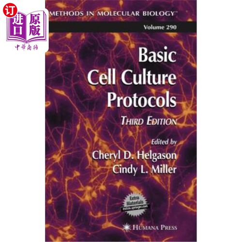 海外直订Basic Cell Culture Protocols 细胞培养基本协议