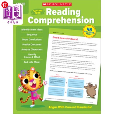 海外直订Scholastic Success with Reading Comprehension Grade 3