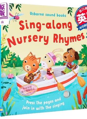 预售 发声书 童谣 Sing-along Nursery Rhymes 英文原版 儿童有声读物 亲子儿歌绘本图画书 纸板书 进口童书 1-3岁【中商原版】