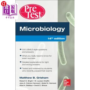 海外直订医药图书Microbiology Pretest Self-Assessment and Review 微生物学预测试自我评估与回顾