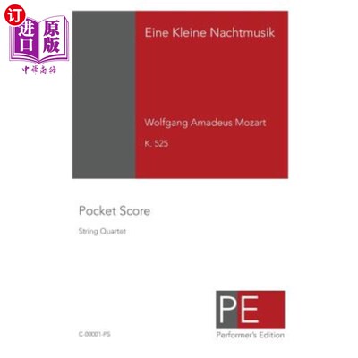 海外直订Eine Kleine Nachtmusik: Pocket Score Eine Kleine Nachtmusik：口袋分数