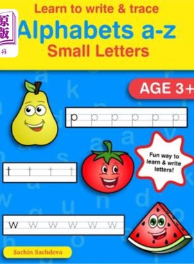 海外直订Learn to Write & Trace Alphabets a-z: Small Letters 学习书写和跟踪字母a-z：小字母