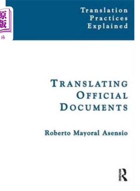 海外直订Translating Official Documents 翻译官方文件