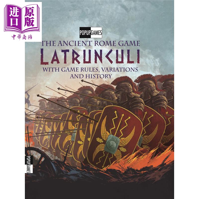 拉库利棋 古罗马游戏立体书 Latrunculi The Ancient Rome Game 英文原版 David Hawcock  士兵游戏双人策略棋盘书【中商原版
