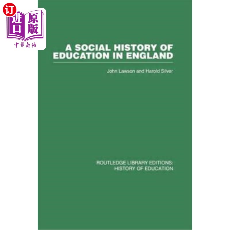 海外直订A Social History of Education in England 英国教育社会史 书籍/杂志/报纸 原版其它 原图主图