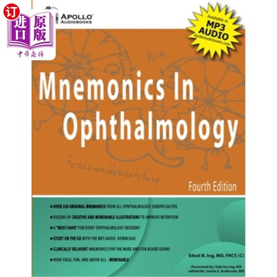 海外直订Mnemonics In Ophthalmology, 4th Edition
