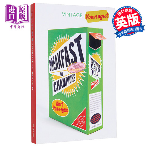【中商原版】冠军的早餐 英文原版 Breakfast Of Champions Kurt Vonnegut Vintage Classics 文学