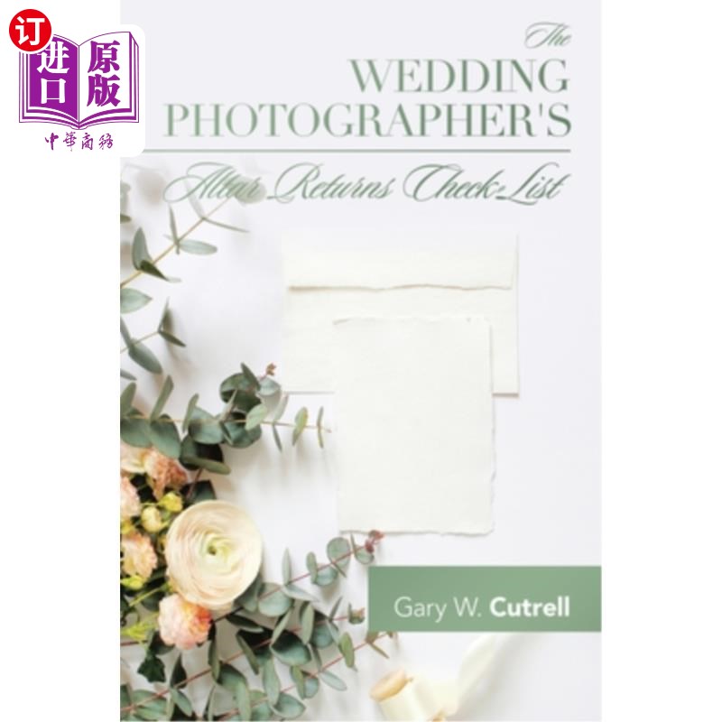 海外直订The Wedding Photographer's Altar Returns Check-List 婚礼摄影师的祭坛返回检查表