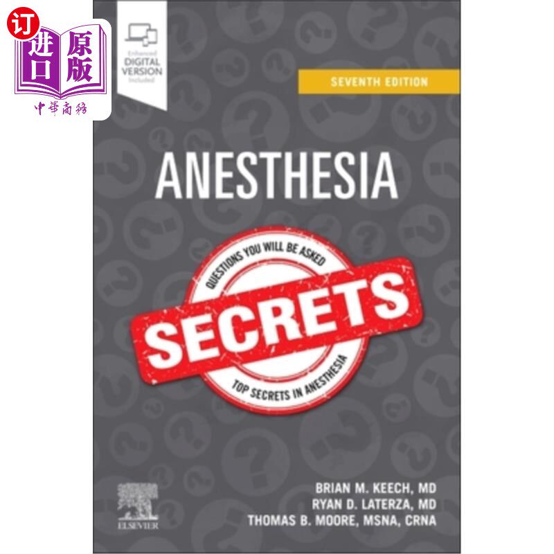 海外直订医药图书Anesthesia Secrets 麻醉的秘密