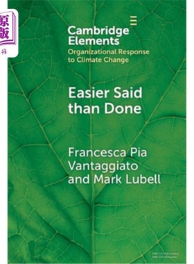 海外直订Governing Sea Level Rise in a Polycentric System: Easier Said Than Done Governing Sea Level