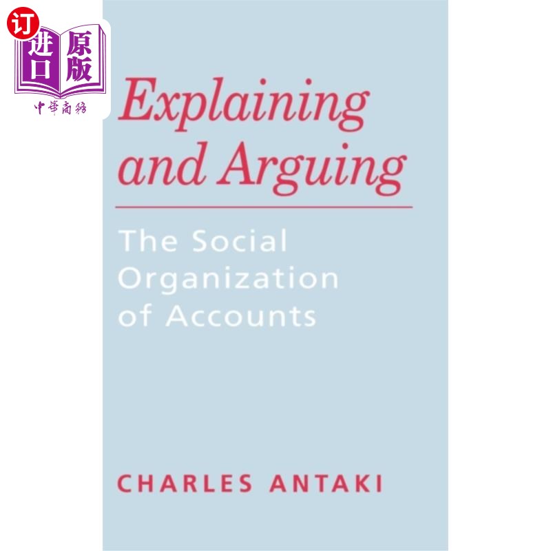 海外直订Explaining and Arguing 解释和争论