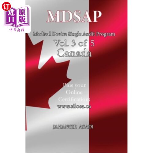 海外直订医药图书MDSAP Vol.3 of 5 Canada: ISO 13485:2016 for All Employees and Employers MDSAP Vol.3 of