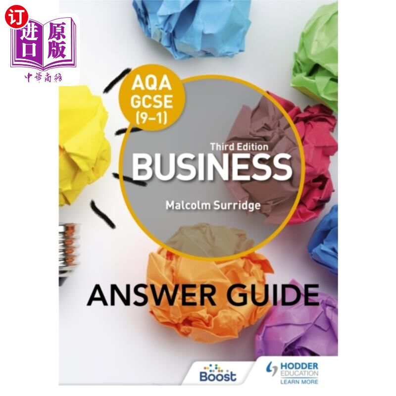 海外直订AQA GCSE (9-1) Business Third Edition Answer Gui... AQA GCSE(9-1)商务第三版答案指南