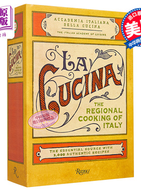 意大利的地方烹饪 The Regional Cooking of Italy 英文原版 The Italian Academy of Cuisine【中商原版】