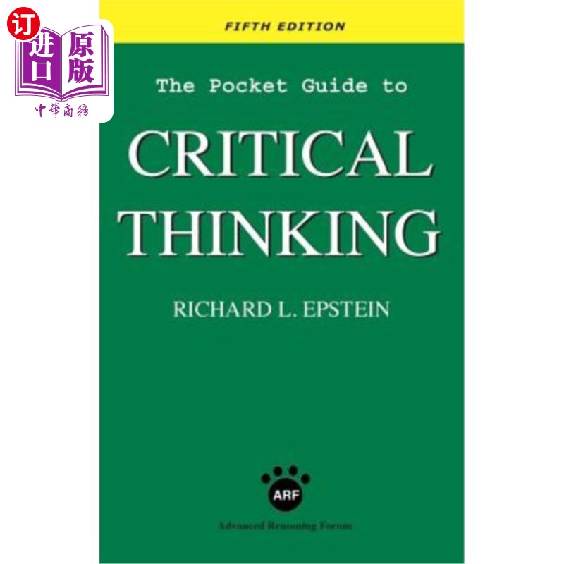 海外直订The Pocket Guide to Critical Thinking fifth edition 《口袋批判性思维指南》第五版