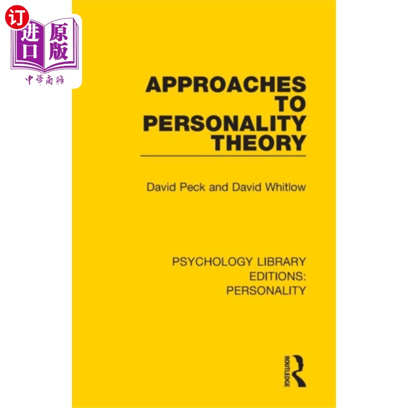 海外直订Approaches to Personality Theory 人格理论研究方法