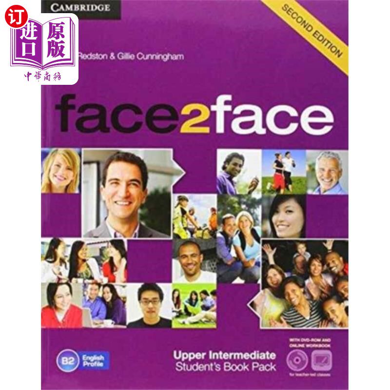 海外直订face2face for Spanish Speakers Upper Intermediat... face2face西班牙语高级中级学生包(学生手册带DVD-ROM，西班