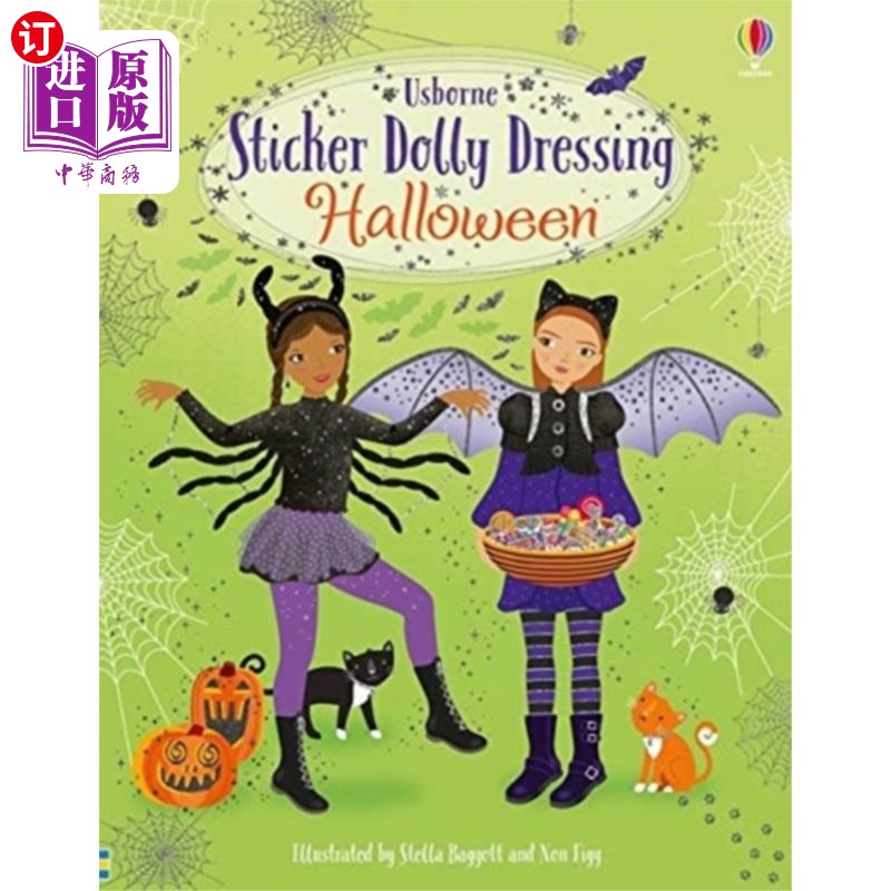 海外直订Sticker Dolly Dressing Halloween 贴纸娃娃万圣节装扮