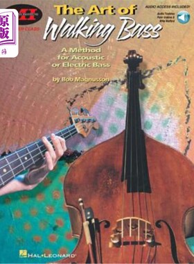 海外直订The Art of Walking Bass: A Method for Acoustic or Electric Bass Master Class Ser 行走贝斯的艺术:声学或电贝