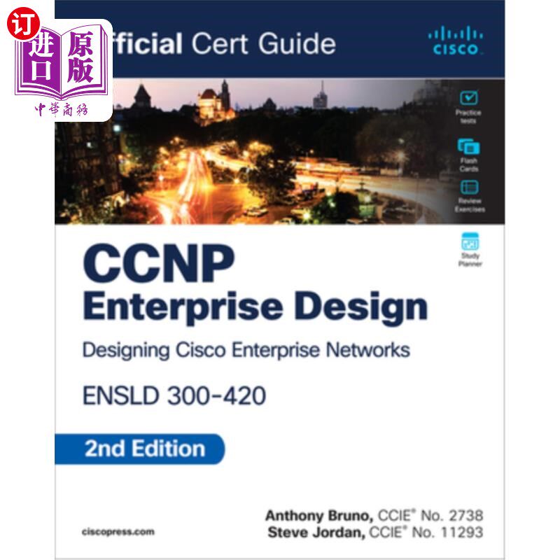 海外直订CCNP Enterprise Design Ensld 300-420 Official Cert Guide CCNP企业设计证书300-420官方证书指南