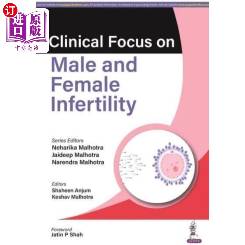 海外直订医药图书Clinical Focus on Male & Female Infertility 男性和女性不育症的临床重点
