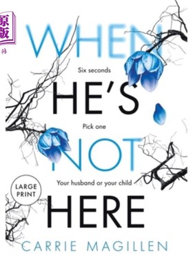 海外直订When He's Not Here: (Large Print Hardback Edition) 《当他不在这里》:(大号精装印刷版)