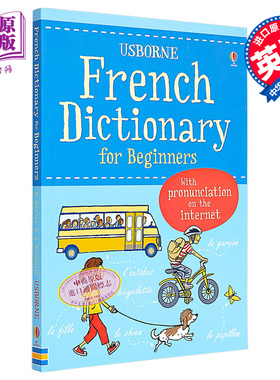少儿学法语 入门词典 附线上发音查询 法文原版 French Dictionary for Beginners Francoise Holmes 语言学习【中商原版】
