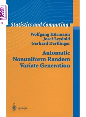海外直订Automatic Nonuniform Random Variate Generation 非均匀随机变量的自动生成