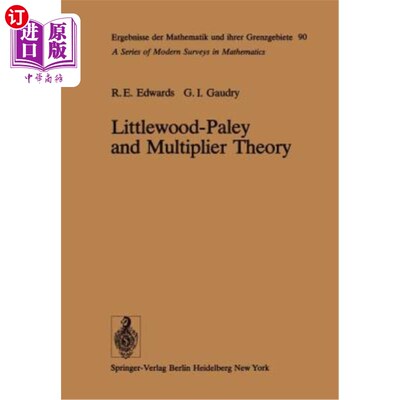 海外直订Littlewood-Paley and Multiplier Theory Littlewood-Paley与乘数理论
