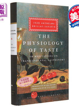 预售 厨房里的哲学家 Everymans Library Classics The Physiology of Taste 英文原版 Jean Anthelme Brillat Savarin【中商原版?