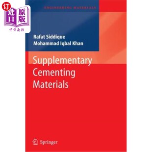 海外直订Supplementary Cementing Materials 辅助胶凝材料