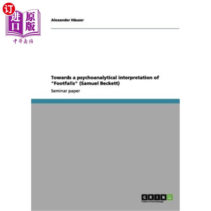 海外直订Towards a psychoanalytical interpretation of 