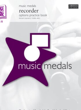海外直订Music Medals Recorder Options Practice Book 音乐奖牌记录器选项练习书
