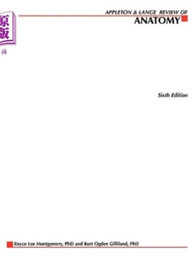 海外直订Appleton & Lange's Review of Anatomy 阿普尔顿和兰格的解剖学评论