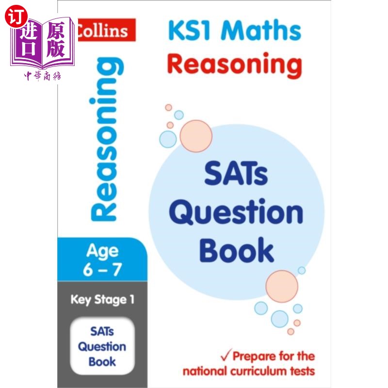 海外直订KS1 Maths Reasoning SATs Practice Question Book KS1数学推理sat练习问题书