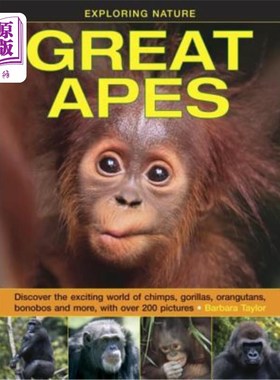 海外直订Exploring Nature: Great Apes: Discover the Exciting World of Chimps, Gorillas, O 探索自然:类人猿:发现令人兴