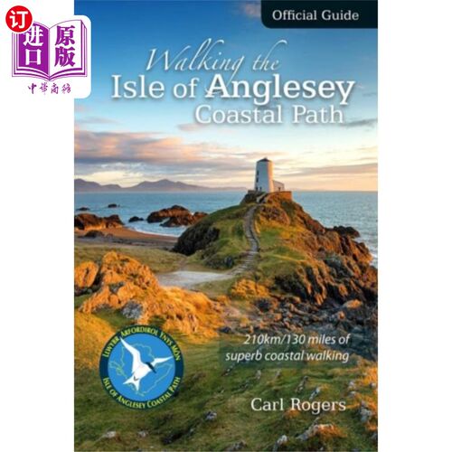 海外直订Walking the Isle of Anglesey Coastal Path - Offi... 步行安格尔西岛海岸路径-官方指南