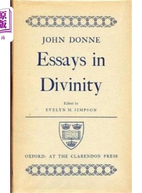 海外直订John Donne: Essays in Divinity 约翰·多恩:神学论文集