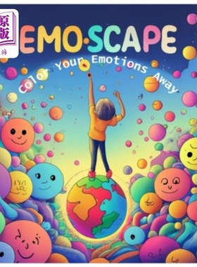 海外直订Emo-Scape: Color Your Emotions Away emoo - scape：把你的情绪涂上颜色
