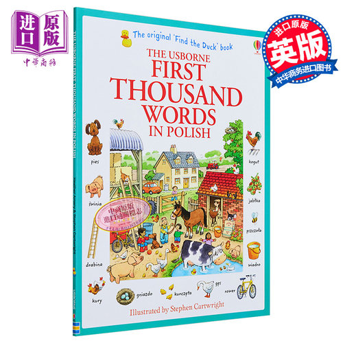 现货 看图识1000波兰语单词 First Thousand Words in Polish 波兰文原版 Heather Amery 【中商原版】