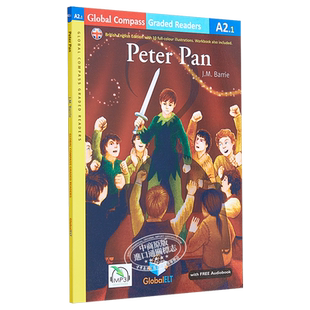 现货 Peter Pan 彼得·潘 A2级 英式英语 分级读物 Global ELT Graded Reader 配在线音频不含CD
