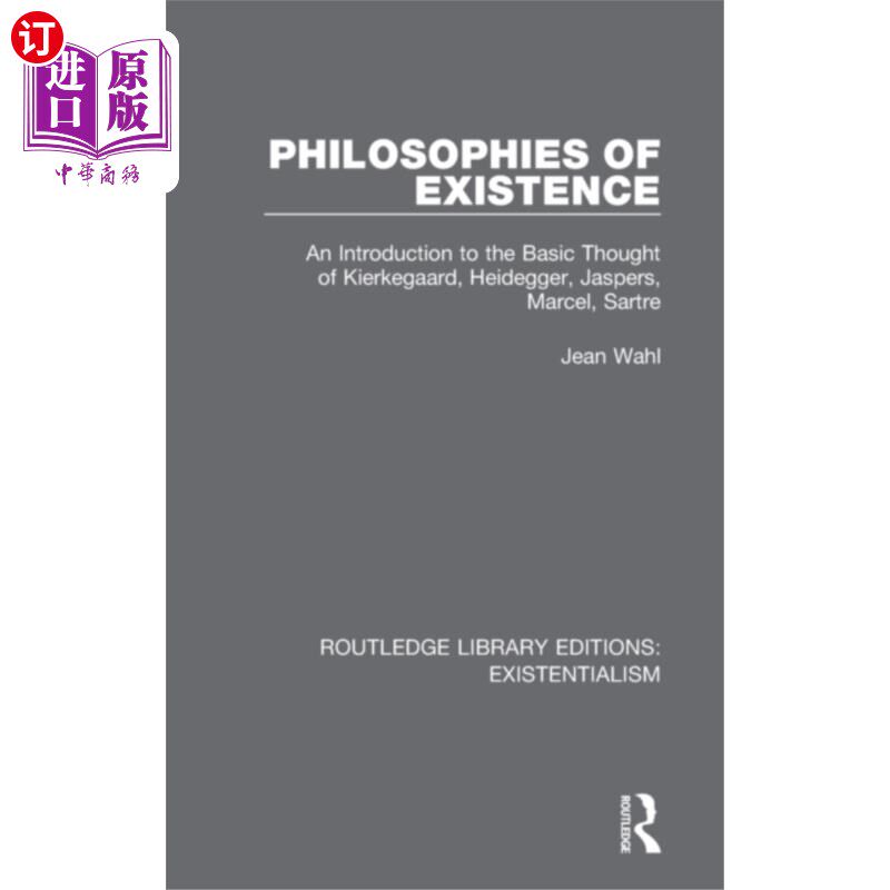 海外直订Philosophies of Existence 存在哲学
